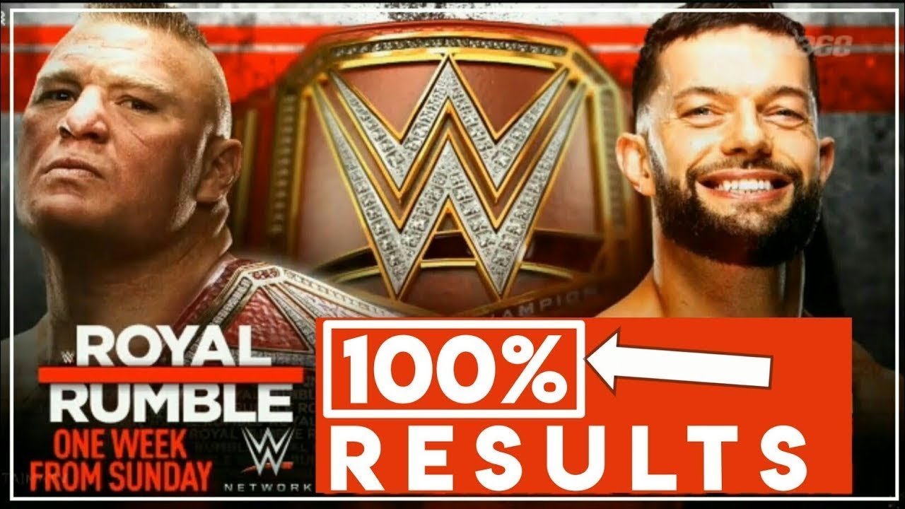 WWE Royal Rumble 2019 :- Results Predictions