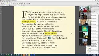 84 | Sinjoro Tadeo 12: 001-137 | Pan Tadeusz – 에스페란토 판 타데우시 12권 공부 (zoom)