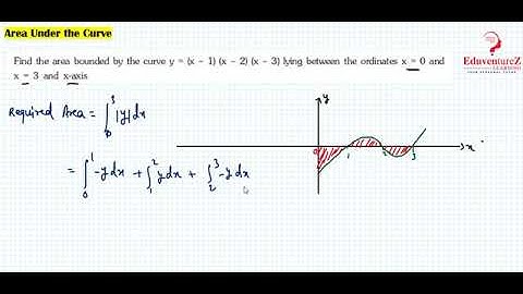 Find the area bounded by the curve y=x 1x 2x 3 lying between the ordinates