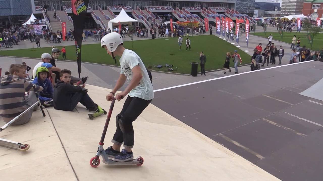 Тутукин Даниил - новички финал самокат KICK&GO - День города в "Парке легенд", Москва 20160910