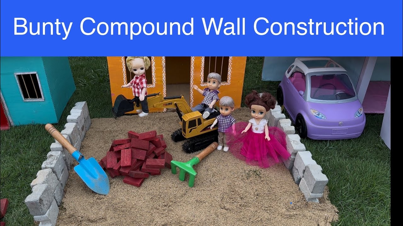 Barbie doll videos Tamil - Episode 5 | Bunty Compound Wall Construction  