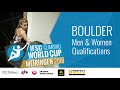 IFSC Climbing World Cup Meiringen 2018 - Bouldering Qualifications Overview