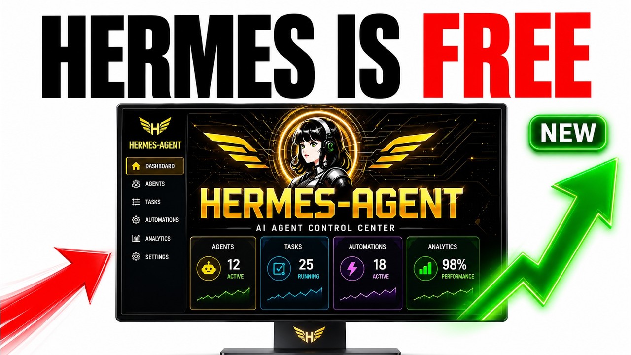 Run Hermes Agent FREE With This NEW Model 🤯