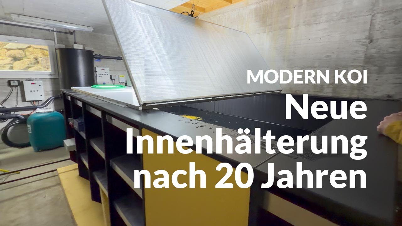 Yves neue 6000l Innenhälterung | Modern Koi Blog #7873