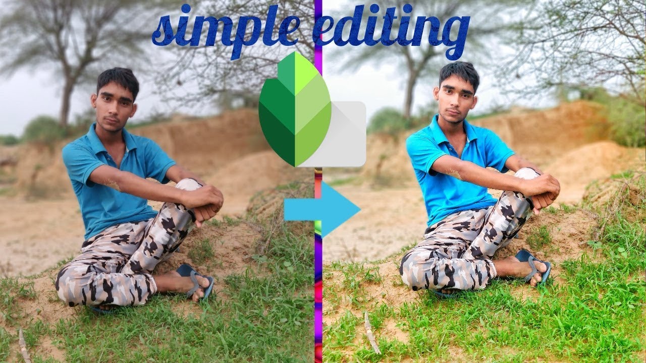 Photo editing || snapseed 2018 latest simple photo editing by yoge edits