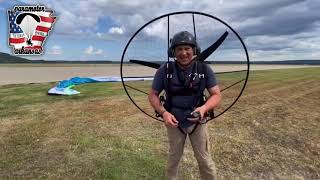 SP140 electric paramotor ￼flight