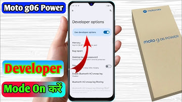 how to on developer option in moto g06 power | moto g06 power developer option on kaise kare 