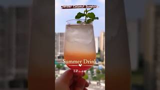 Tender Coconut Sunshine💗#foodie #mojito #summerdrink #shorts #healthyfood #tredingvideo #smoothie