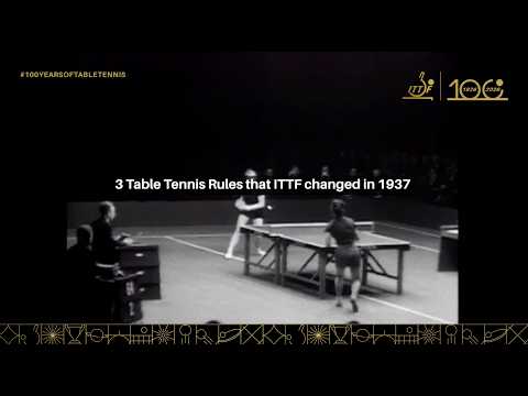 3 Table Tennis Rules that Changed in 1937