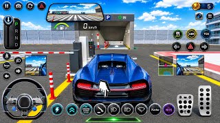 Car parking area 3D car game blue Bugatti car parking area Park car all new car screenshot 5
