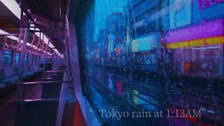 Tokyo Rain Train Ambience 🌧️ Midnight Japanese Ambient for Sleep & Relaxation