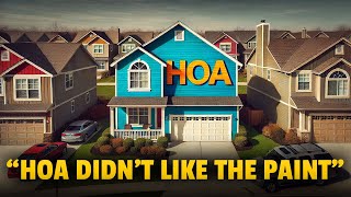 They Said My House Wasn’t "Aesthetic," So I Painted It in HOA’s Logo Colors!