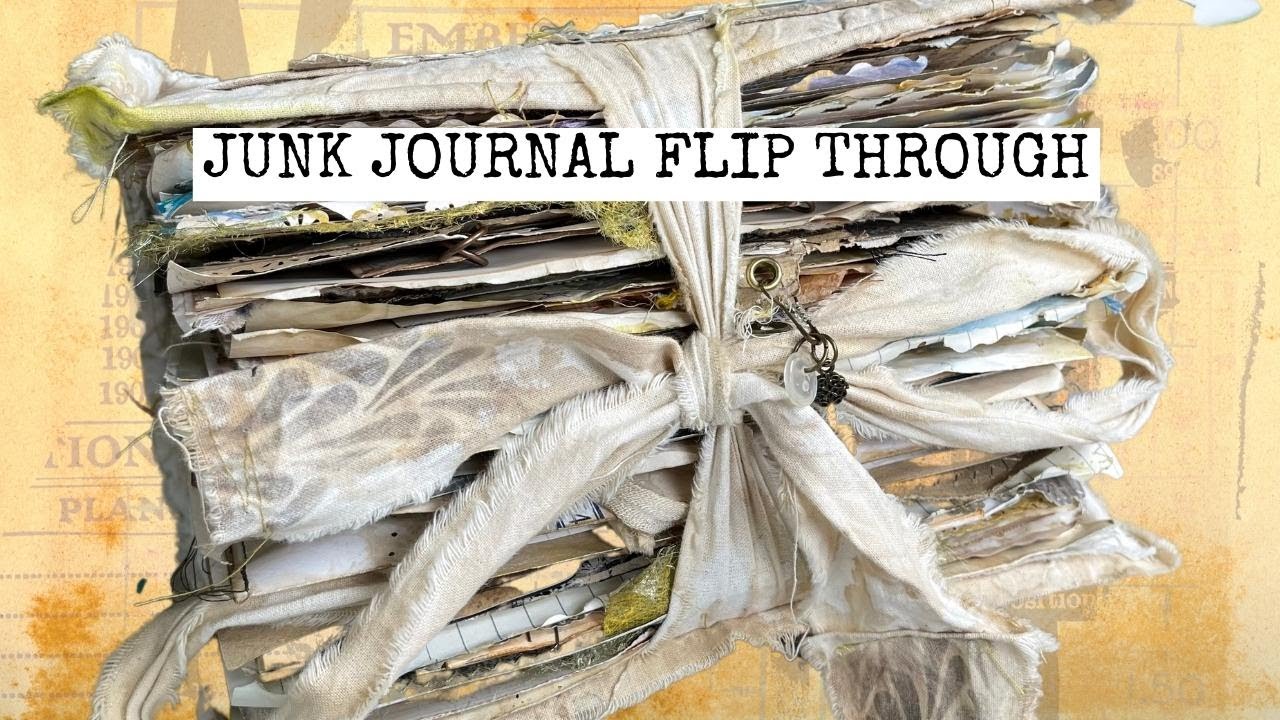 Journal Flip Through, Completed Vintage Junk Journal