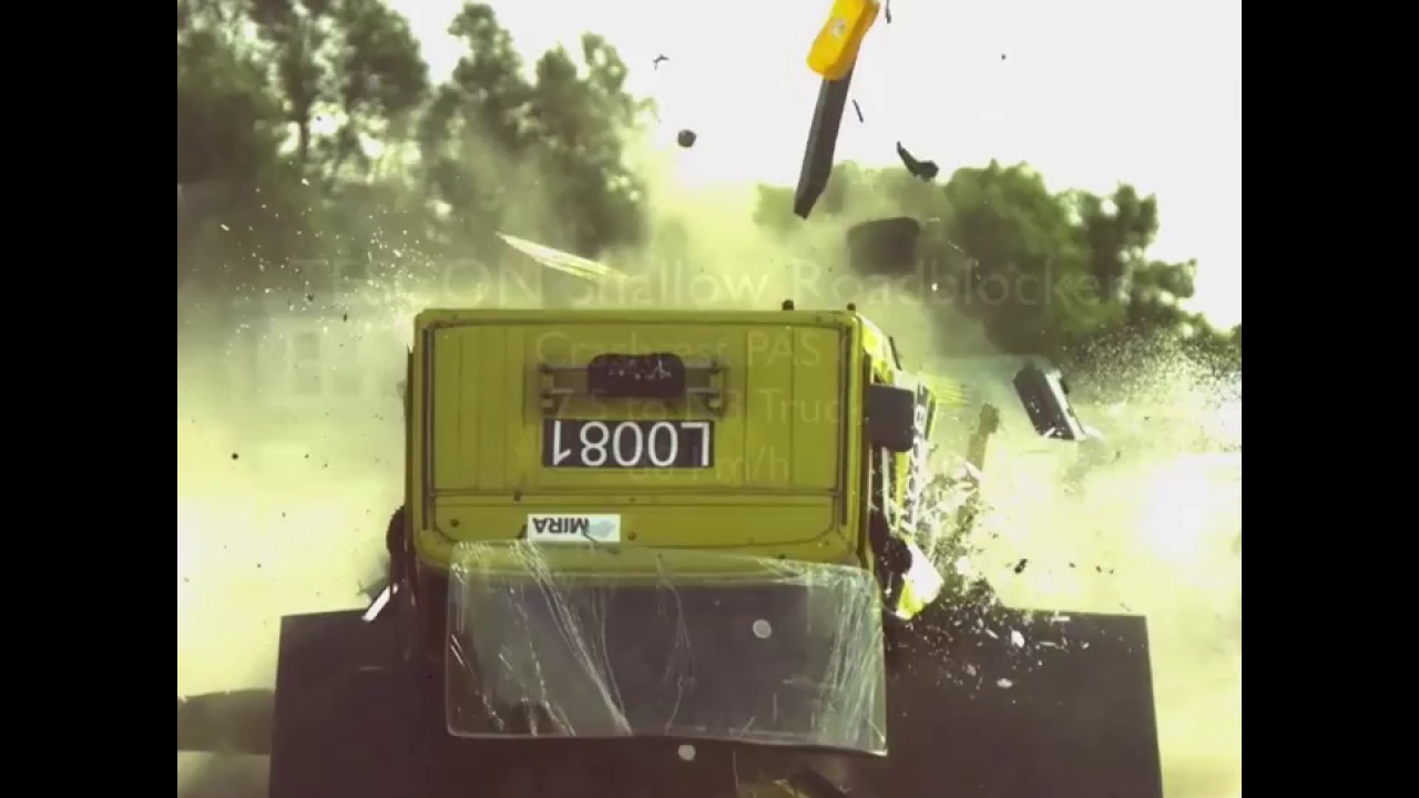 Tescon Shallow Roadblocker Crashtest
