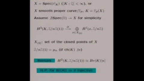 Shuji Saito (University of Tokyo) / Cohomological Hasse principle and resolution of singularities.