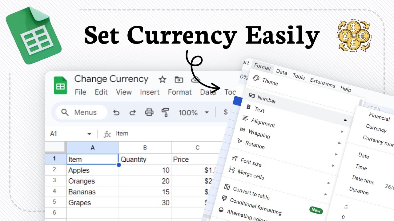 How to Change Your Default Currency in Google Sheets