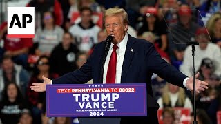 Trump lashes out at Kamala Harris during rally in Pennsylvania