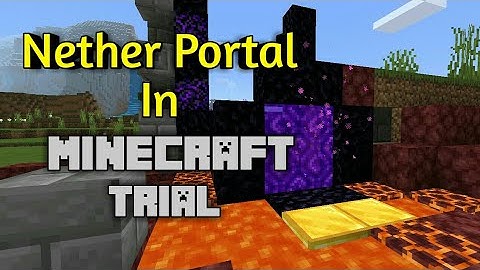 How To Make Nether Portal In Minecraft Trial /Without Diamond Pickaxe
