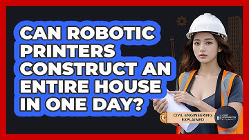 Can Robotic Printers Construct An Entire House In One Day? - Civil Engineering Explained