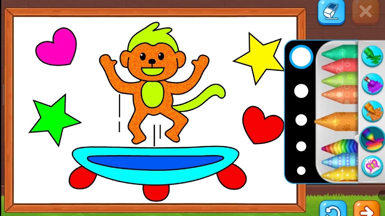 “Coloring a Monkey 🐒⭐ | Learn Colors for Kids | Tiny Color Tales” - YouTube
