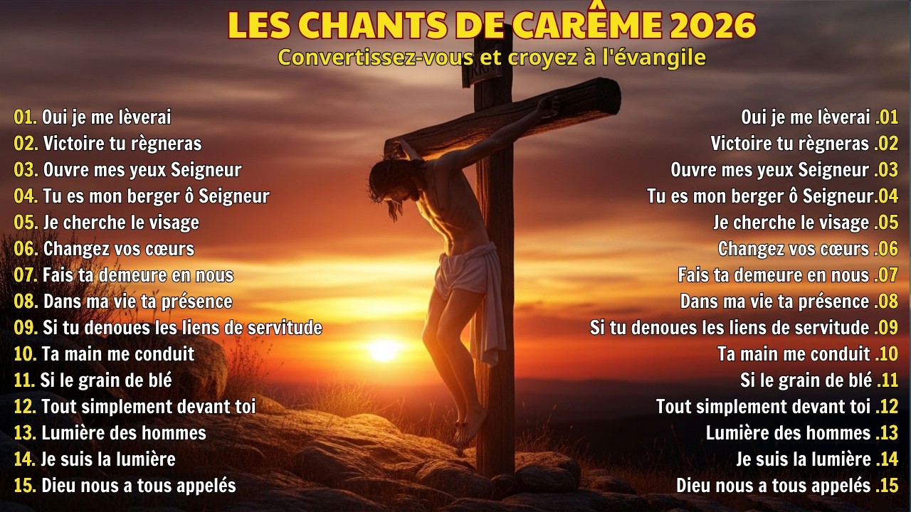 Cantiques de Carême 2026