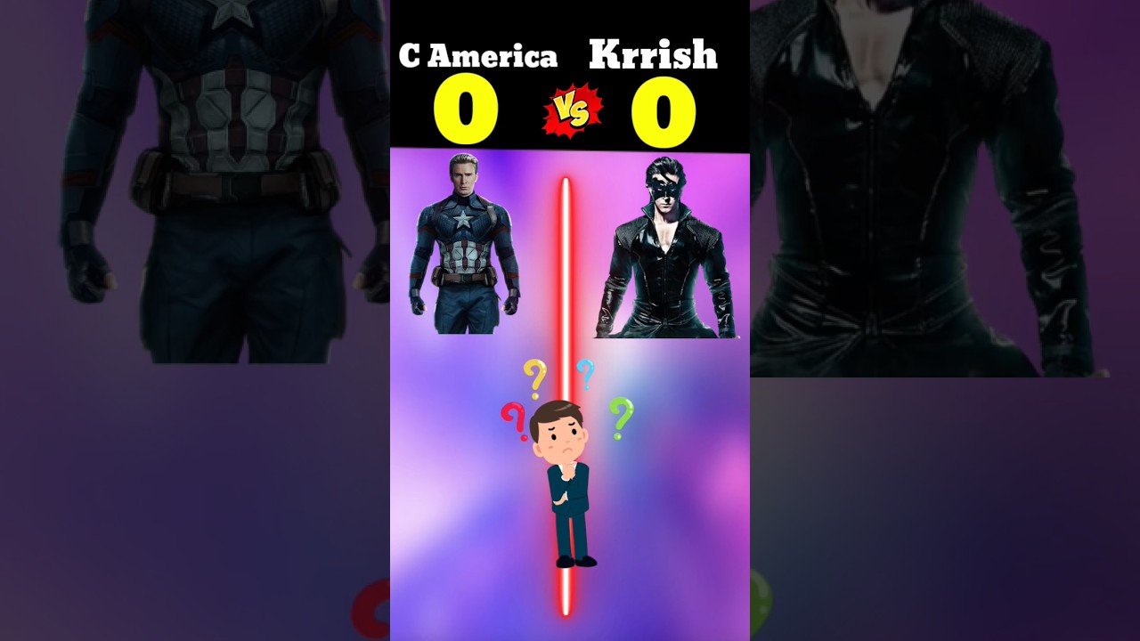 Captain America 🆚 Krrish ❓❓ 