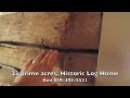 Old Vintage Log Cabin, Antique rustic Log cabin + vintage barns Part 2