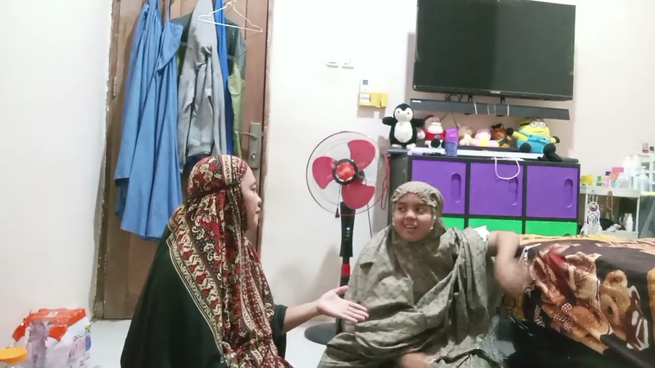 MasyaAllah malam ke-9 ramadhan kami shalat tarwih bersama kk aisyah di 🏡