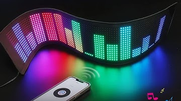 Kutuspon Programmable Car LED Sign, App Control Custom Import Pictures Text Pattern Animation