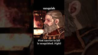 vanquish — Dragon age : Origins dialogue scene