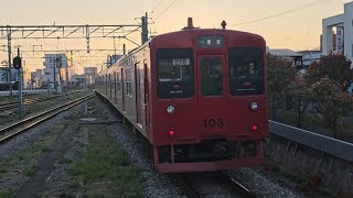 筑肥線103系1500番台E18編成 筑前前原駅発車
