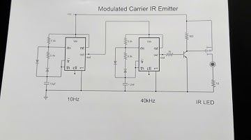 Make a 555 IR Motion Detector Proximity Sensor emitter circuit schematic