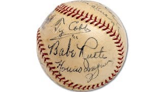 Baseball Signed By Babe Ruth and Other Legends Sells For Record-Breaking $623,369