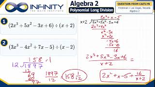 Polynomial Long Division Step by Step | Algebra 2