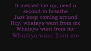 Adam Lambert- Whataya want from me lyrics