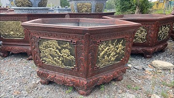 Chậu Lục Giác xi măng Kt 1.4m giá rẻ nhất ở Bình Dương, Tp Hồ Chí Minh 0944353629 #chaulucgiac