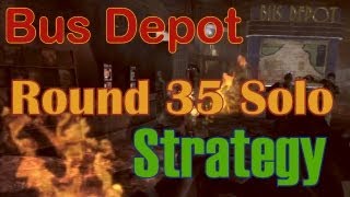 Bus Depot Round 35 | Solo Strategy - Black Ops 2 Zombies (Gameplay/ Commentary)