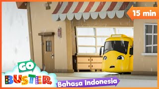 Download Lagu Buster dan Hujan Badai⛈️ | Go Buster Indonesia | Kartun Populer Anak-anak | Si Bis Kuning MP3