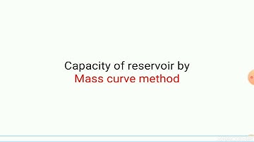 ( Part 1) Mass curve Method- Capacity of Reservoir