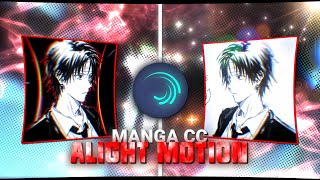 Free Manga CC preset in Alight Motion / After Motion Z [ By Glanx ]