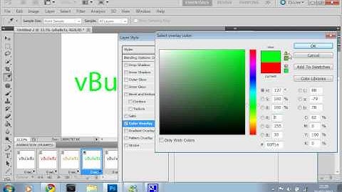 How to make Flashing text in Photoshop cs5 NOODSTEPS