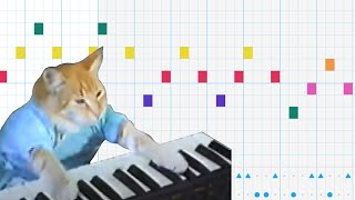 Keyboard Cat in Chrome music lab