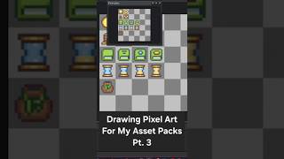 Drawing Pixel Art for My Asset Packs Pt.3 #art #pixelart #indiedev #indiegame #gamedev
