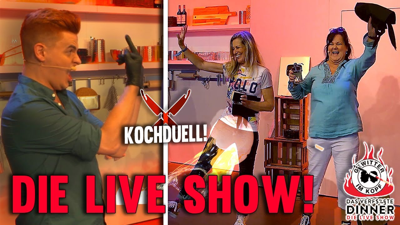 Gewitter im Kopf Live Show! - Das Kochduell gegen Tina und Marion! (1) | DAS VERF$%§TE DINNER