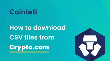 Crypto.com Tax Reporting: How to Get CSV Files from Crypto.com App