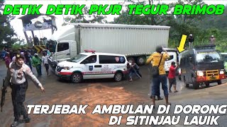 Viral !!! Pkjr Tegur Sopir Mobil Brimob Minta Matiin Sirine, Ambulan Di Dorong Di Sitinjau Lauik