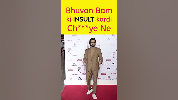Bhuvan Bam was Insulted at an Award Function #shorts #bbkivines#bhuvanbam