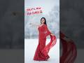 Snowfall mein Red Saree | Instagram Trending Photo| Gemini red saree #prompt #gemini