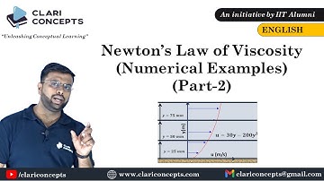 Numerical Examples on Newtons Law of Viscosity (Part 2) (English Language)