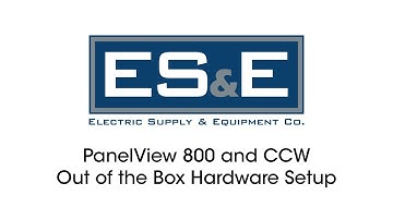 Panelview 800 and CCW 02 - Out of the Box Hardware Setup